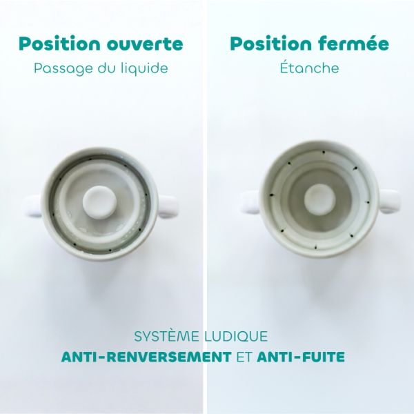 Tasse d’apprentissage 360° en inox Click and Drink 240 ml BigLove