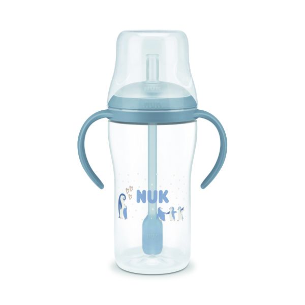 Tasse d'apprentissage paille Perfect Match 260ml - Bleu