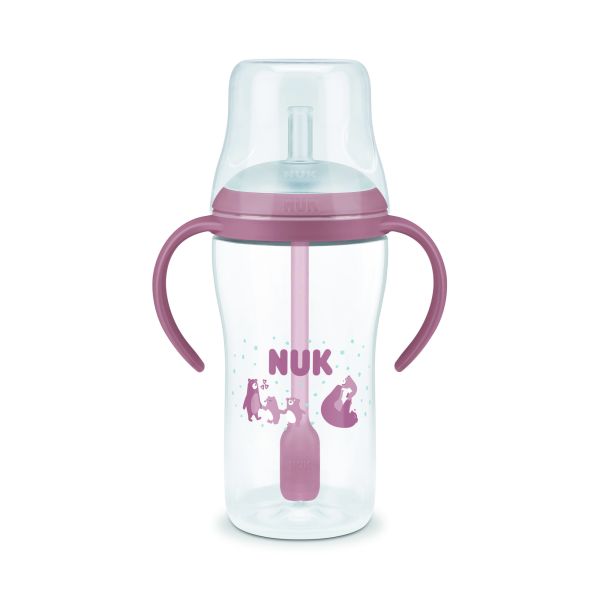 Tasse d'apprentissage paille Perfect Match 260ml - Rose