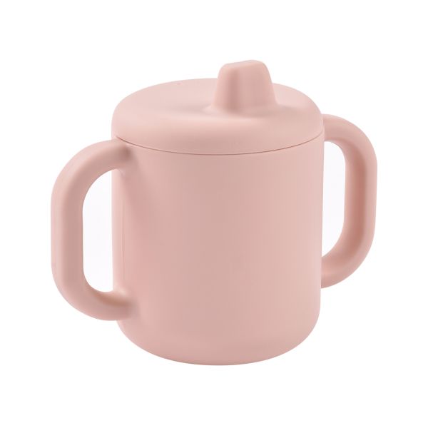 Tasse d’apprentissage bébé en silicone avec anses Barbe à papa