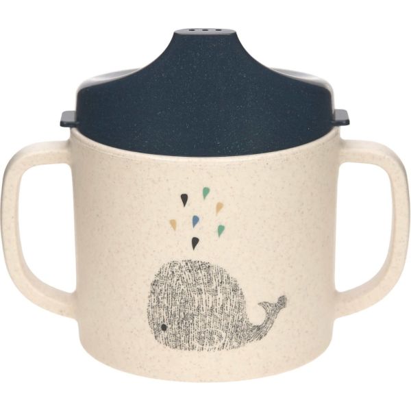 Tasse d´apprentissage Little Water Baleine Beige