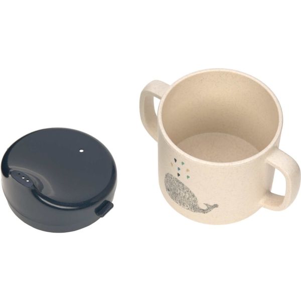 Tasse d´apprentissage Little Water Baleine Beige