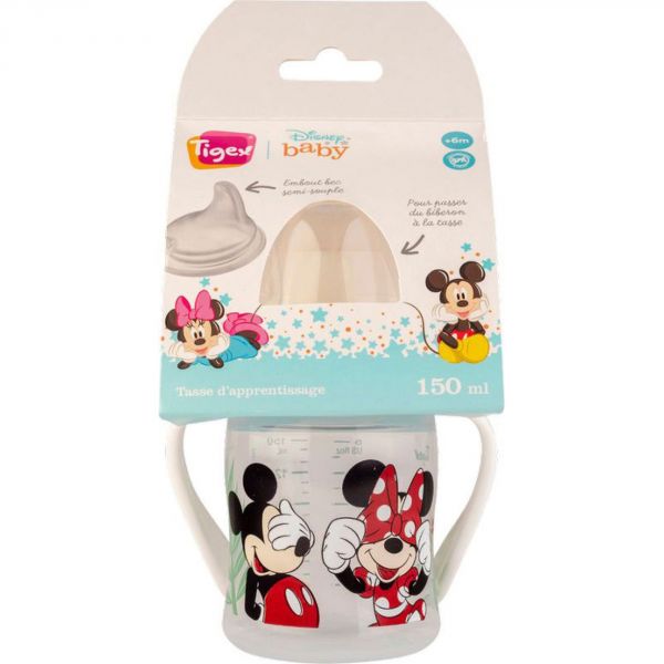 Tasse bec souple 150ml Mickey Minnie