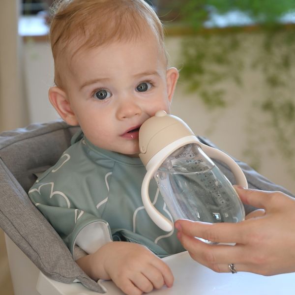 Tasse à paille bébé 300 ml Argile