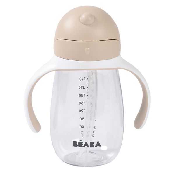 Tasse à paille bébé 300 ml Argile