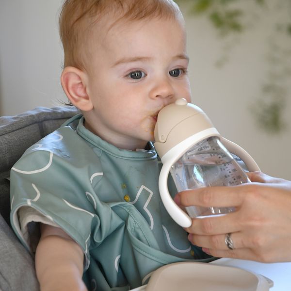Tasse à paille bébé 300 ml Argile