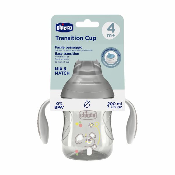 Tasse Transition bec souple silicone 4m + Gris