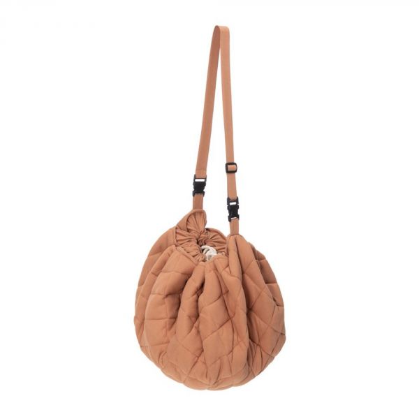 Sac à jouets / tapis d'éveil 2 en 1 en coton Bio Tawny Brown