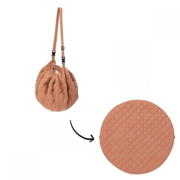 Sac à jouets / tapis d'éveil 2 en 1 Noomad soft Tawny Brown