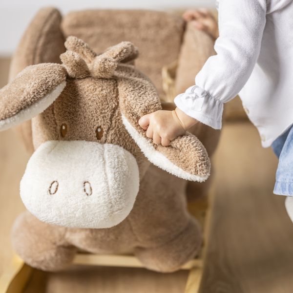 Bascule Teddy âne caramel