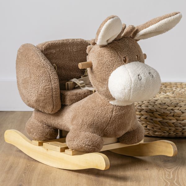 Bascule Teddy âne caramel