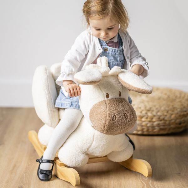 Bascule Teddy âne écru