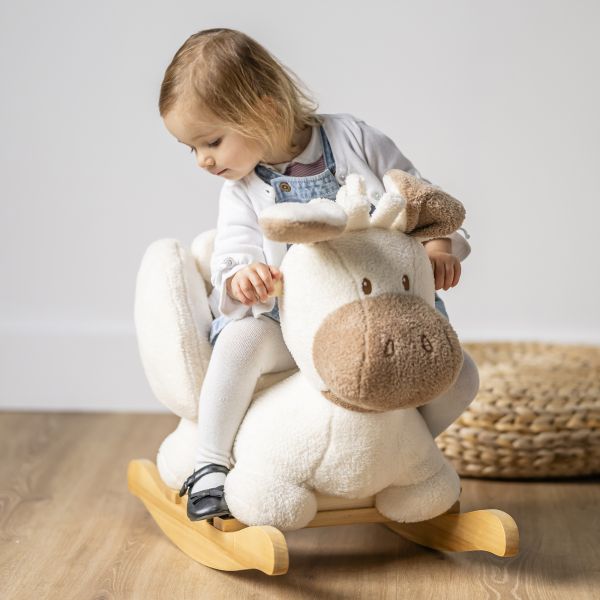 Bascule Teddy âne écru