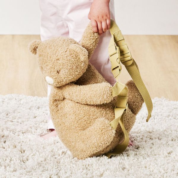 Sac à dos peluche ours Caramel
