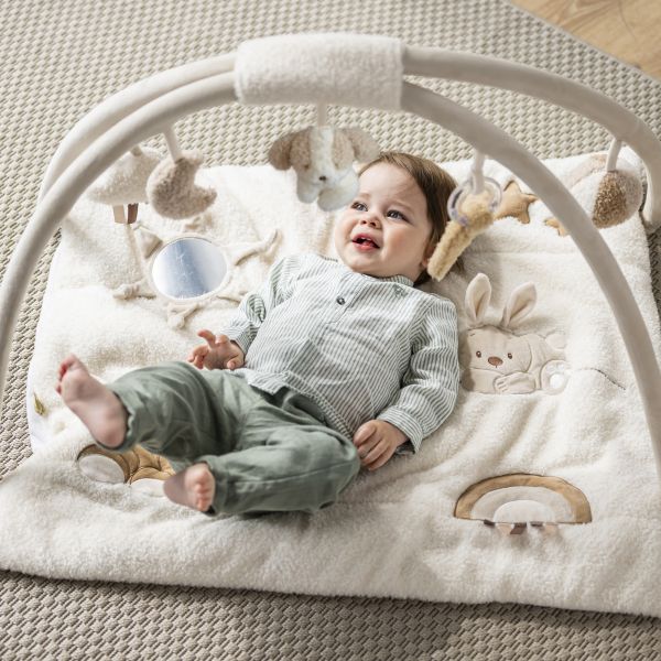 Tapis d'eveil avec arches Teddy bouclette