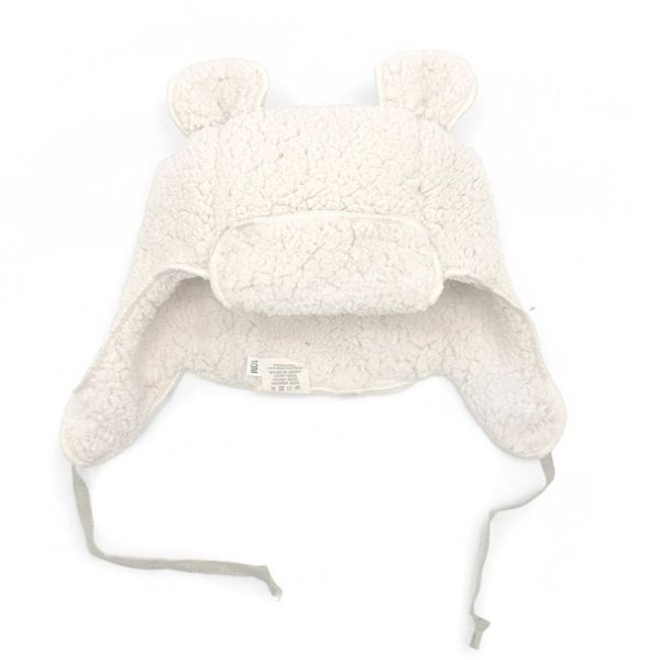 Bonnet en laine bébé Eskimo Coloris Mouton - Taille 0 à 1 mois
