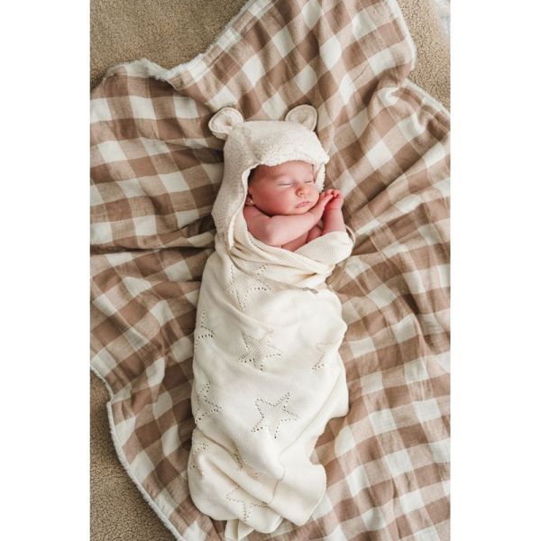 Bonnet en laine bébé Eskimo Coloris Mouton - Taille 0 à 1 mois