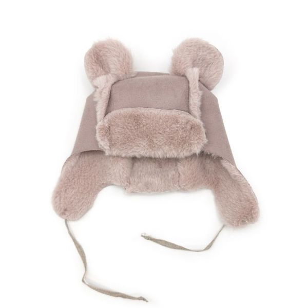 Bonnet en laine bébé Eskimo Coloris Suede Blush - Taille 1 à 6 mois