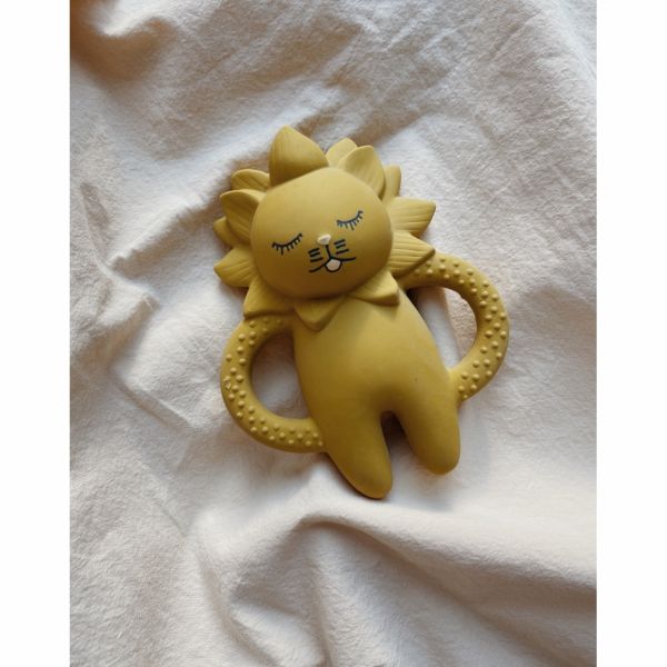 Anneau de dentition lion - mustard