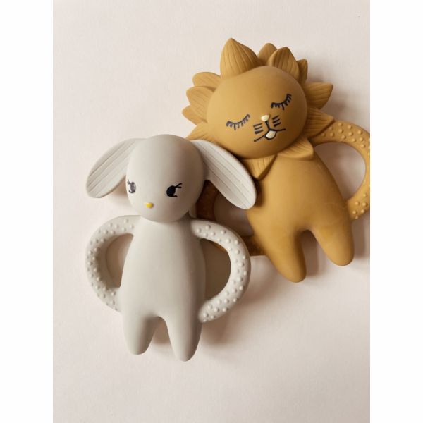 Anneau de dentition lion - mustard