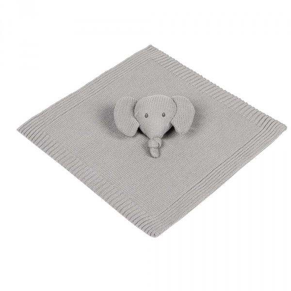 Doudou tembo tricot éléphant gris