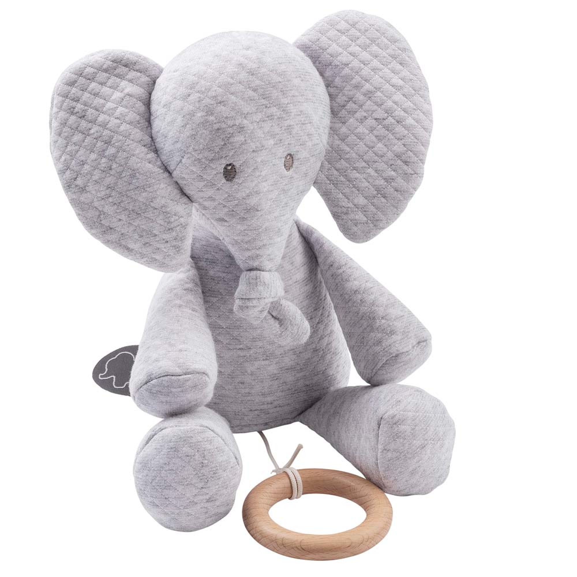 Nattou Peluche Musicale Elephant Jacquard Tembo Made In Bebe