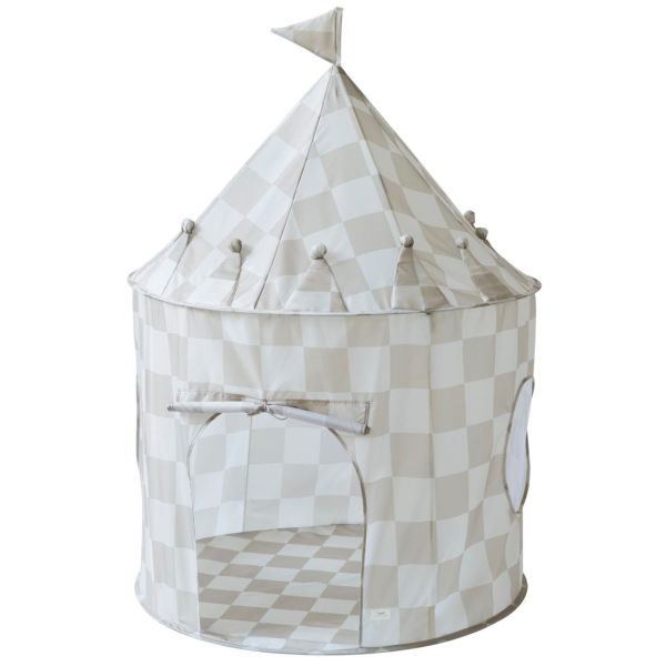 Tente en tissu enfant Damier beige