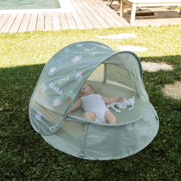 Tente anti UV bébé Breezynest 0-24 mois Lichen