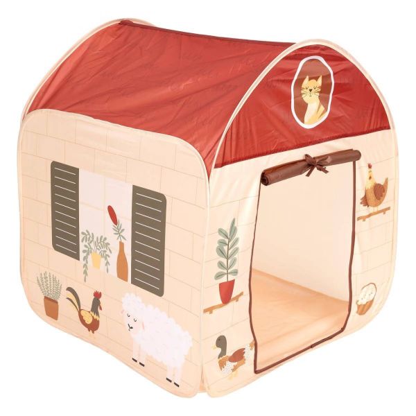 Tente enfant maison Ferme 85 x 85 cm