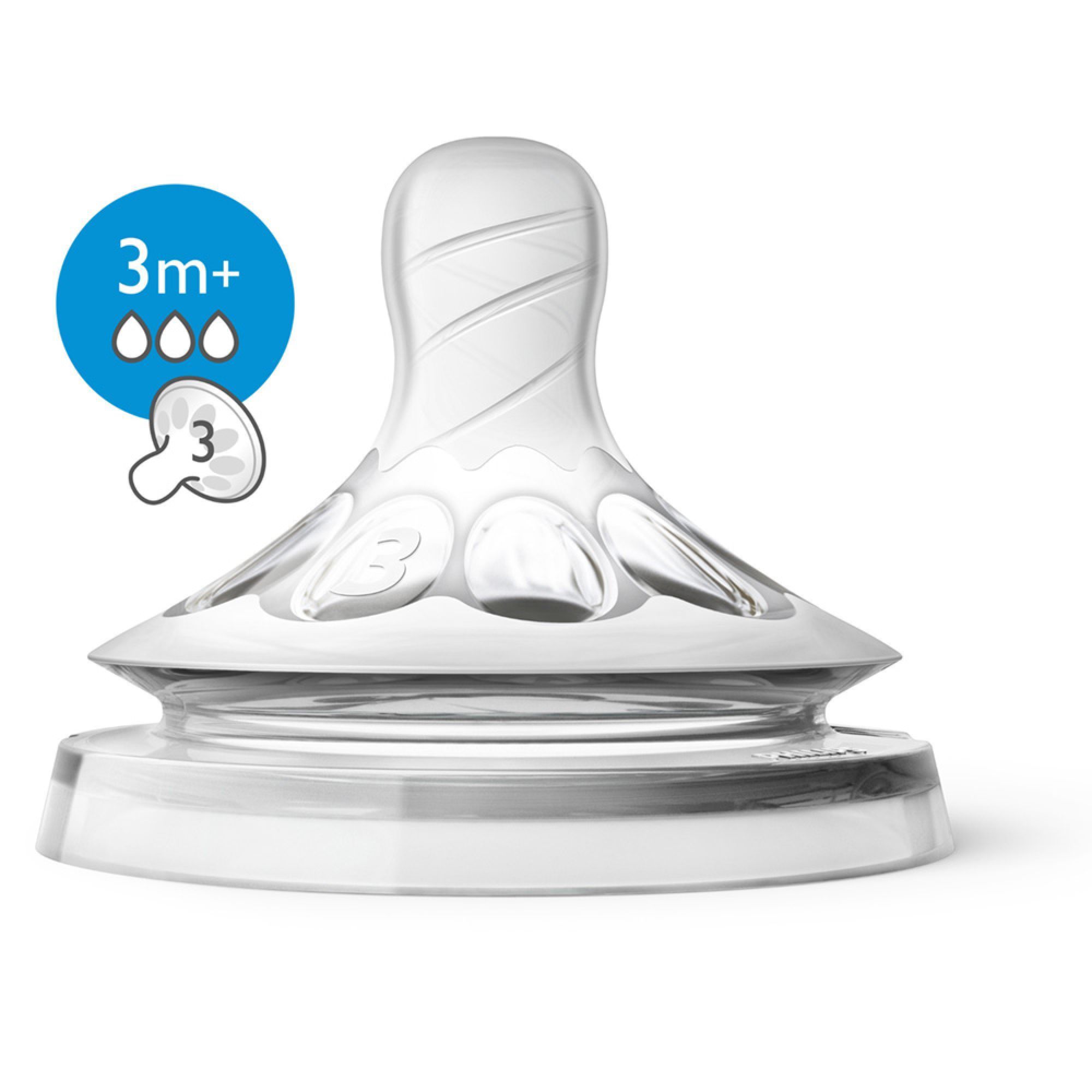 AVENT-PHILIPS Philips Avent - Lot x2 Tetines Silicone - 0 mois+