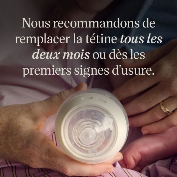 Lot de 2 Tétines pour biberon Natural Start Clear Débit Extra-lent naissance