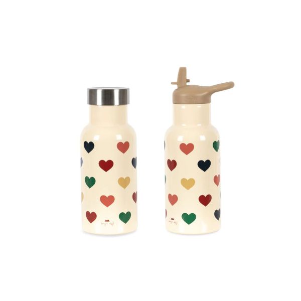 Gourde isotherme Cœur coloré - 350 ml