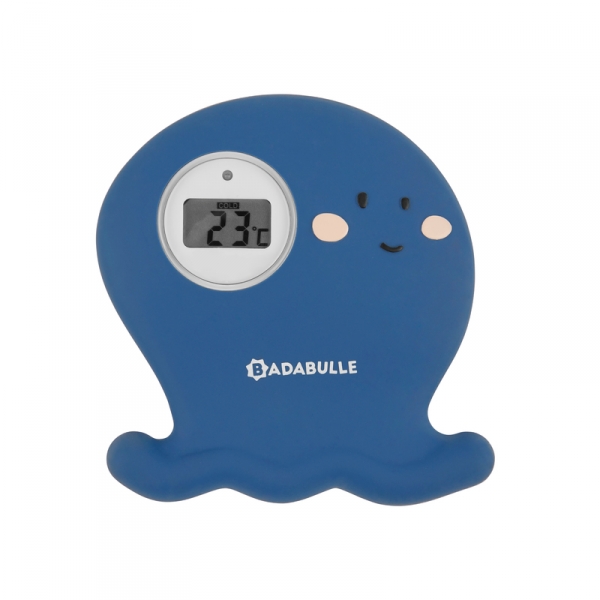 Thermomètre de bain digital pieuvre bleu