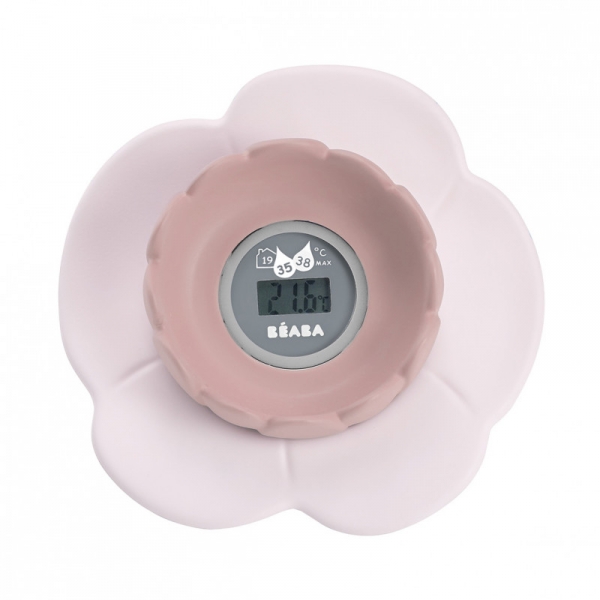 Thermomètre de bain Lotus Old pink