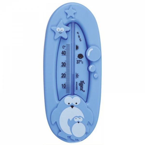 Thermomètre de bain bleu/corail