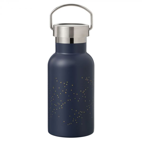 Gourde isotherme Pois indigo - 350 ml