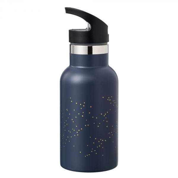 Gourde isotherme 350 ml Pois indigo