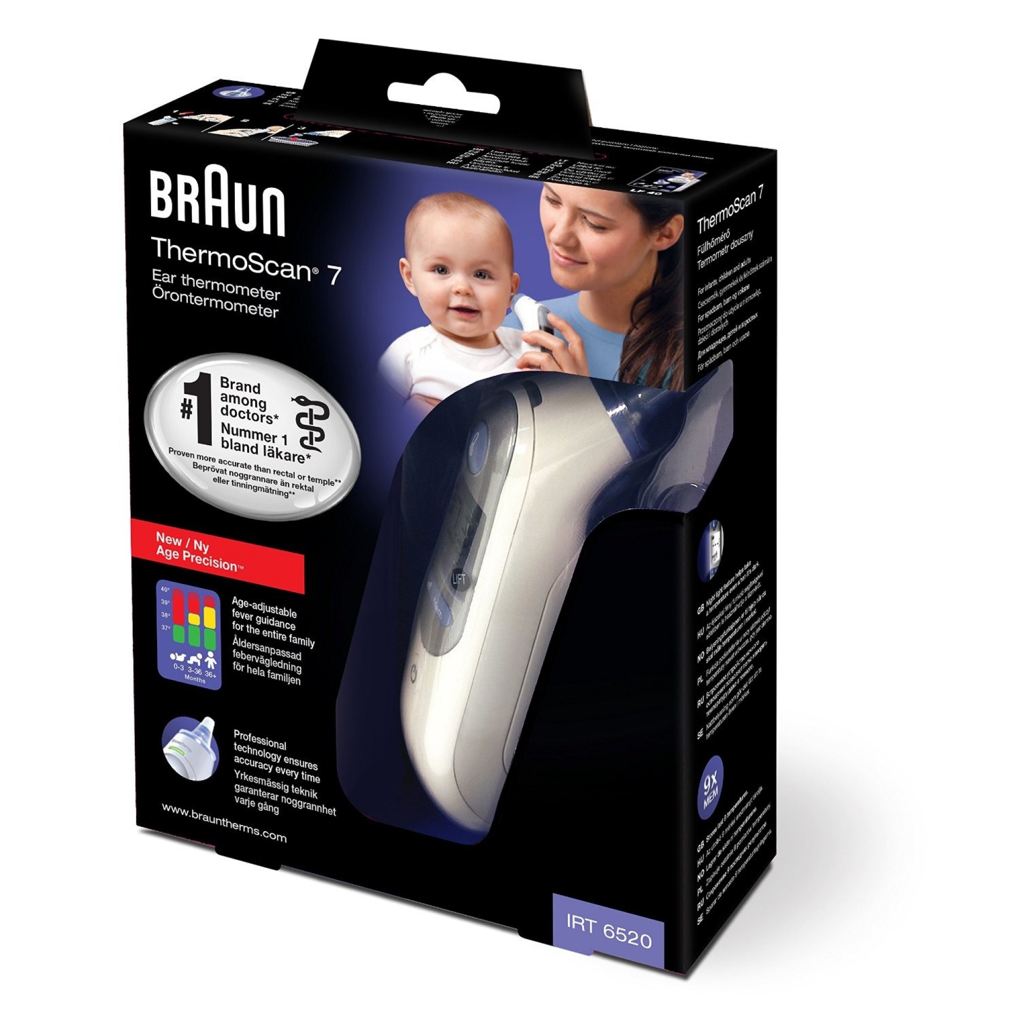 Braun Thermoscan 7 Avec Age Precision Thermometre Auriculaire Infrarouge Made In Bebe Braun Thermoscan 7 Avec Age Precision Thermometre Auriculaire Infrarouge Made In Bebe