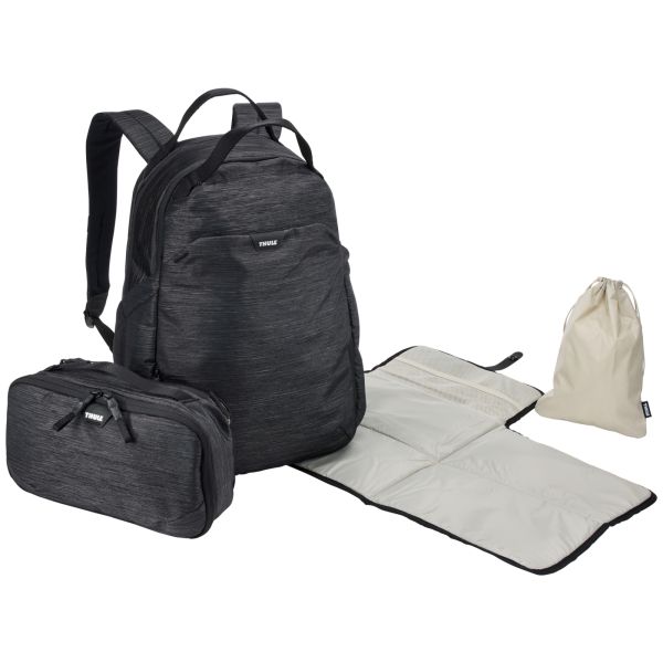Sac à dos à langer noir