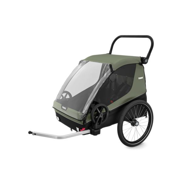 Remorque pour vélo Courier Vintage green