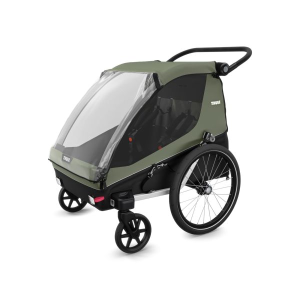 Remorque pour vélo Courier Vintage green