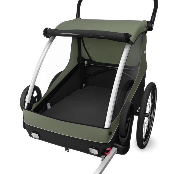 Remorque pour vélo Courier Vintage green