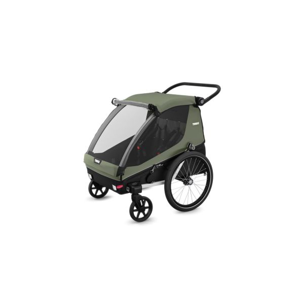 Remorque pour vélo Courier Vintage green