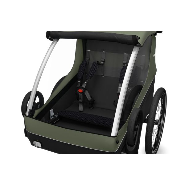 Remorque pour vélo Courier Vintage green