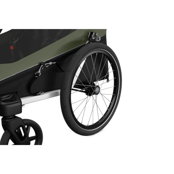 Remorque pour vélo Courier Vintage green
