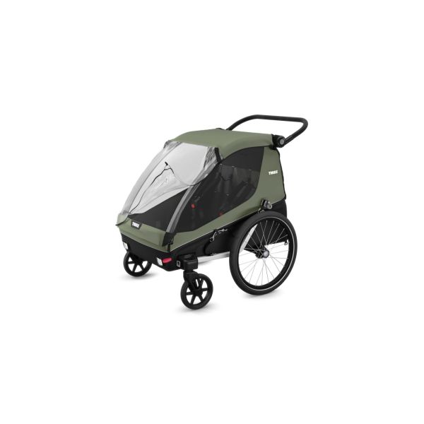 Remorque pour vélo Courier Vintage green