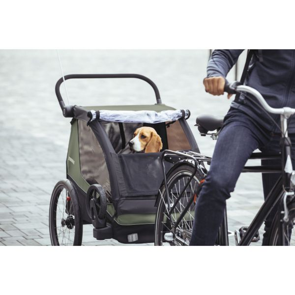 Remorque pour vélo Courier Vintage green