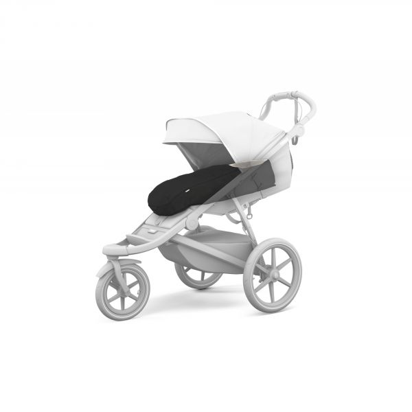 Nid d'ange newborn noire pour poussette Thule