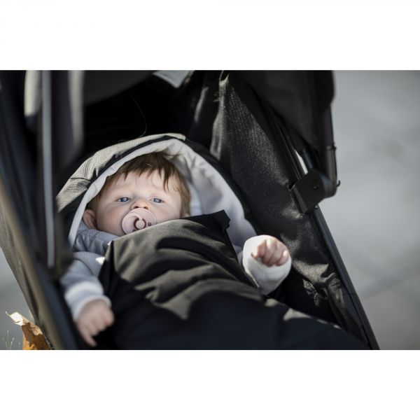 Nid d'ange newborn noire pour poussette Thule