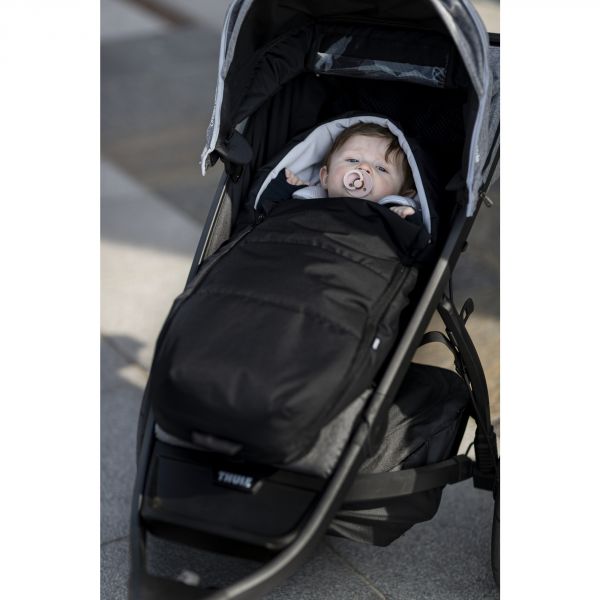 Nid d'ange newborn noire pour poussette Thule